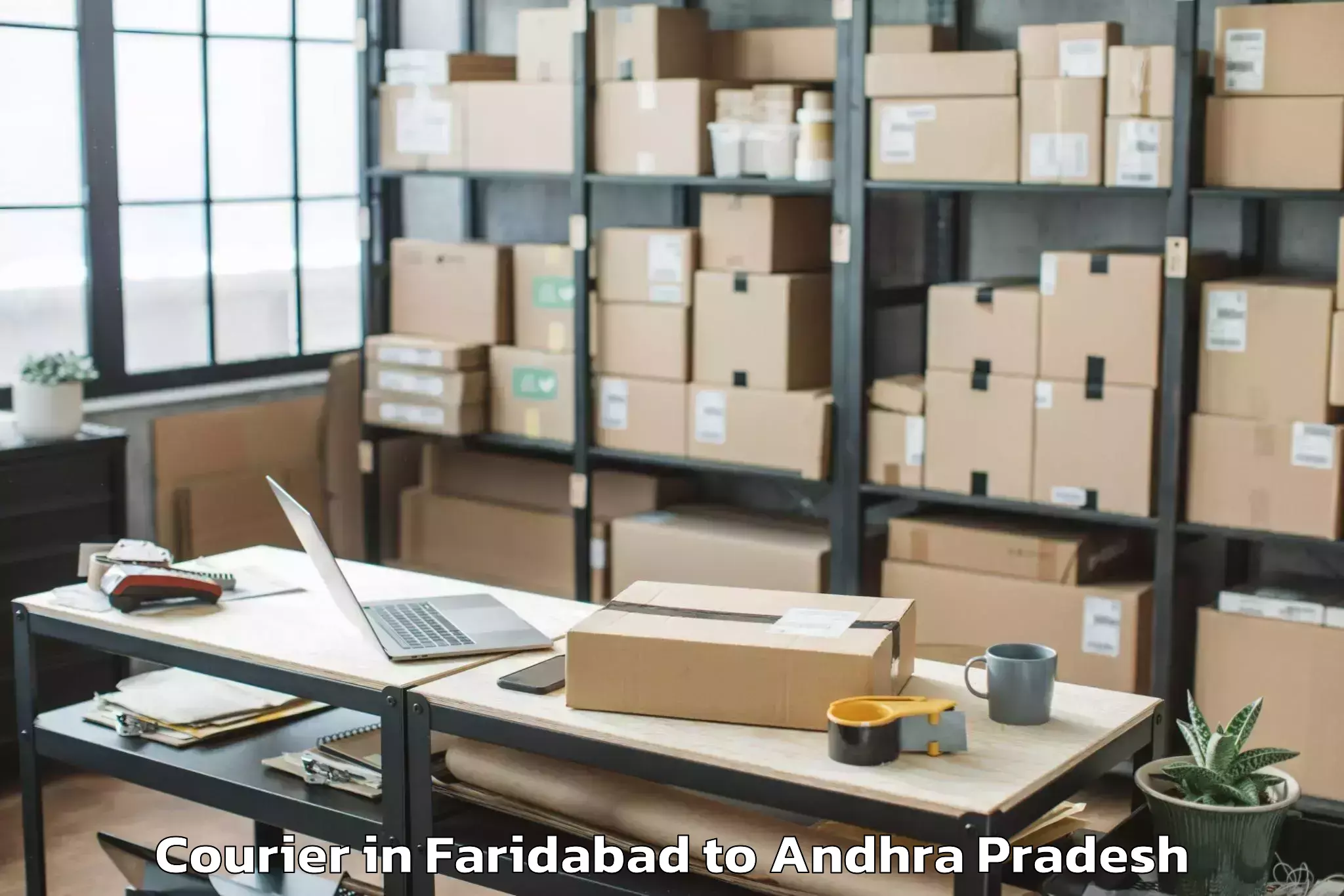 Get Faridabad to Tallapudi Courier